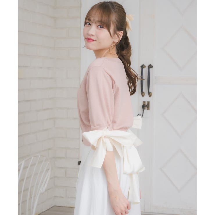 袖BIGリボンNTカーデ | RETRO GIRL | 詳細画像18 