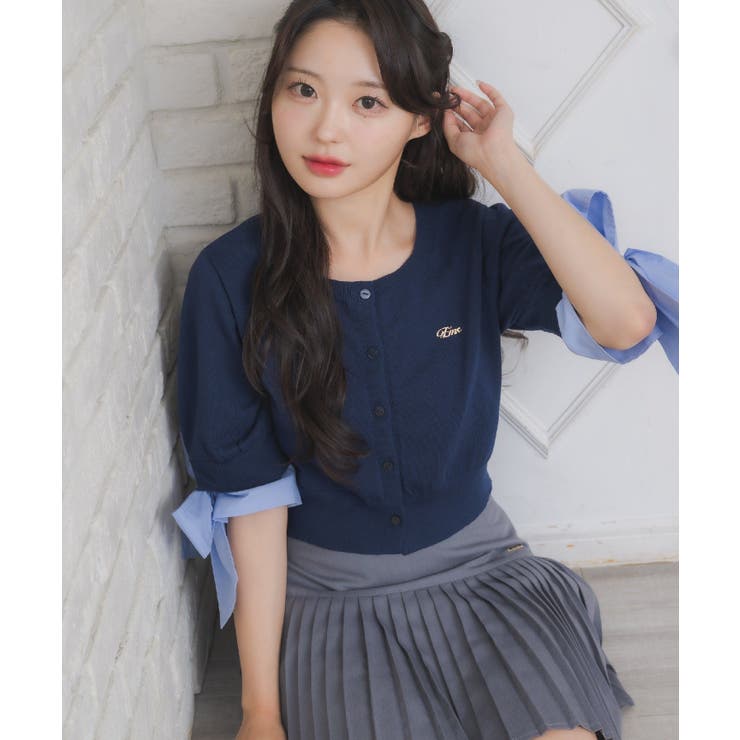 袖BIGリボンNTカーデ | RETRO GIRL | 詳細画像2 