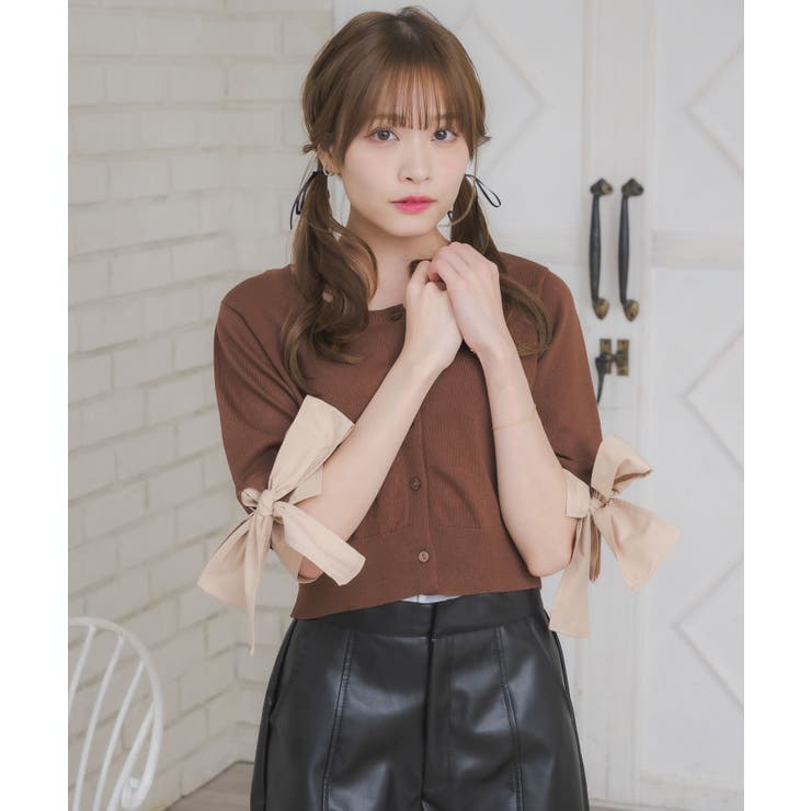 袖BIGリボンNTカーデ | RETRO GIRL | 詳細画像23 