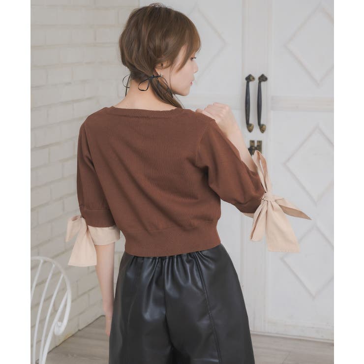 袖BIGリボンNTカーデ | RETRO GIRL | 詳細画像25 