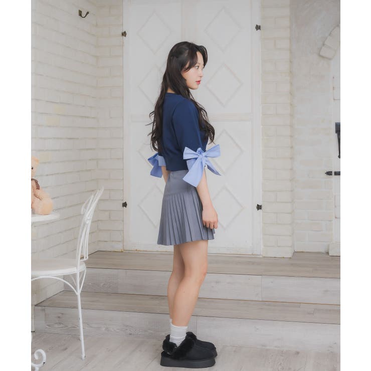 袖BIGリボンNTカーデ | RETRO GIRL | 詳細画像4 