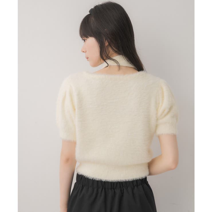 タイ付き半袖シャギーNTPO | RETRO GIRL | 詳細画像16 