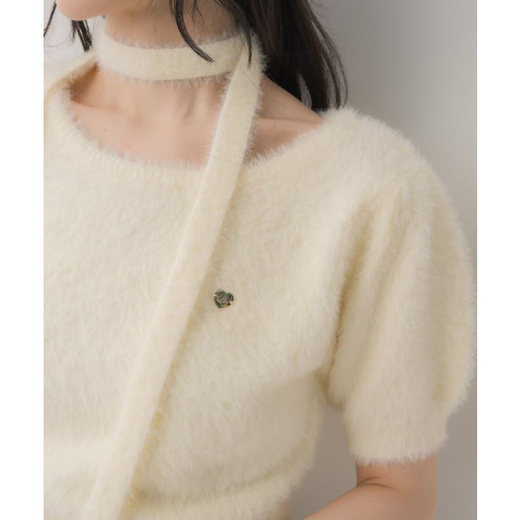 タイ付き半袖シャギーNTPO | RETRO GIRL | 詳細画像27 