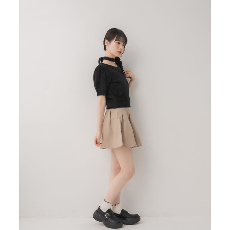 タイ付き半袖シャギーNTPO | RETRO GIRL | 詳細画像3 