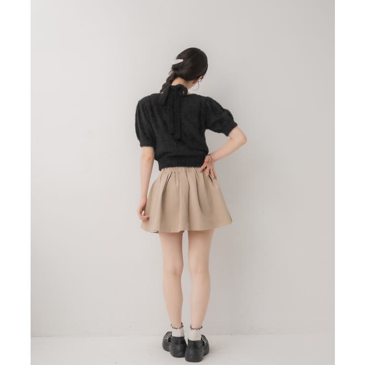 タイ付き半袖シャギーNTPO | RETRO GIRL | 詳細画像4 