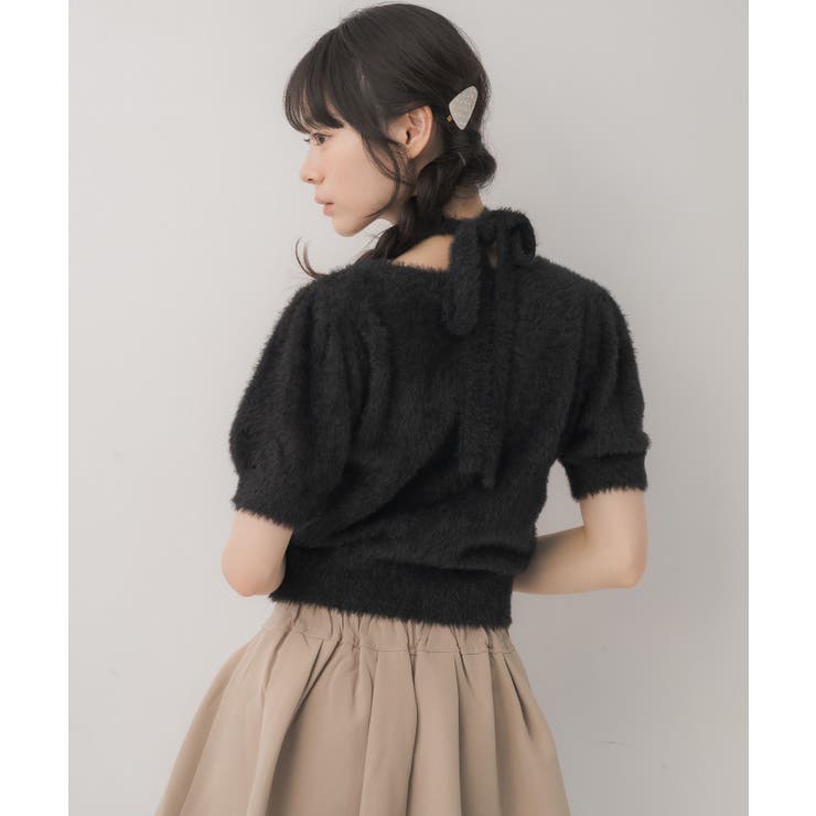 タイ付き半袖シャギーNTPO | RETRO GIRL | 詳細画像8 