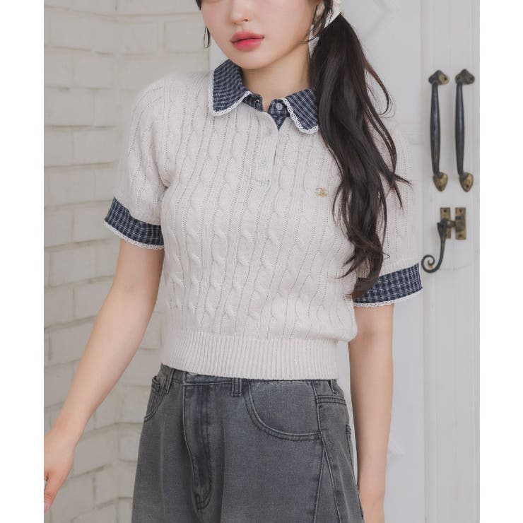 チェックSHドッキングNTPO | RETRO GIRL | 詳細画像1 