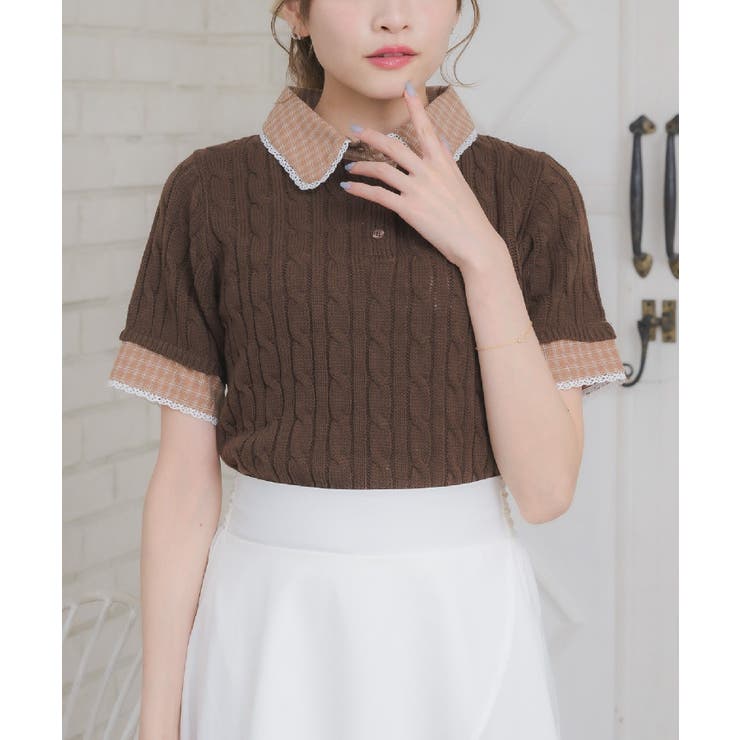 BRN0 | チェックSHドッキングNTPO | RETRO GIRL