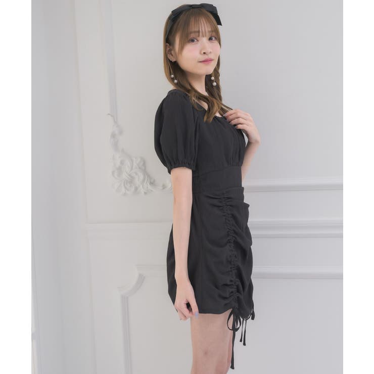 Rora ガールズセットアップ・チュニック (ブラック)_120cm_新品 ROJITA（ロジータ）の「半袖フレアチュニックセットアップ