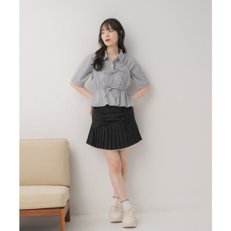 【セットアイテム】シャツ＆リボンビスチェSET | RETRO GIRL | 詳細画像2 