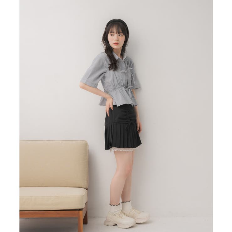 【セットアイテム】シャツ＆リボンビスチェSET | RETRO GIRL | 詳細画像3 