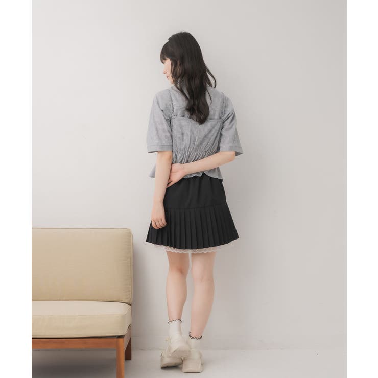 【セットアイテム】シャツ＆リボンビスチェSET | RETRO GIRL | 詳細画像4 