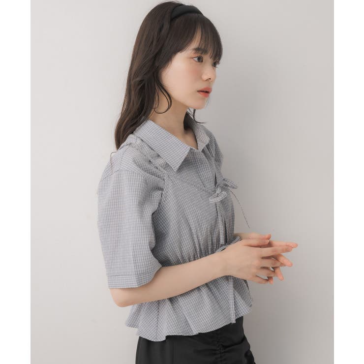 【セットアイテム】シャツ＆リボンビスチェSET | RETRO GIRL | 詳細画像7 