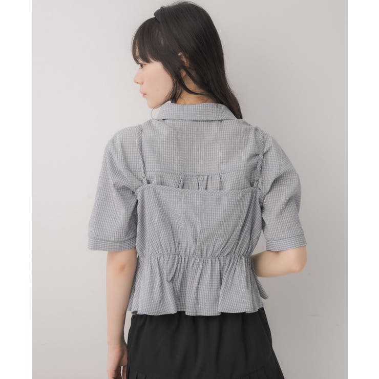 【セットアイテム】シャツ＆リボンビスチェSET | RETRO GIRL | 詳細画像8 