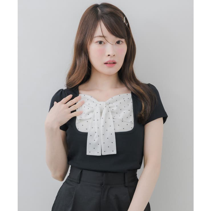 BIGリボン切替Tシャツ | RETRO GIRL | 詳細画像14 
