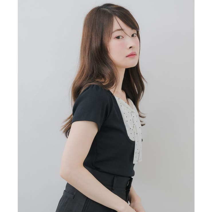 BIGリボン切替Tシャツ | RETRO GIRL | 詳細画像17 