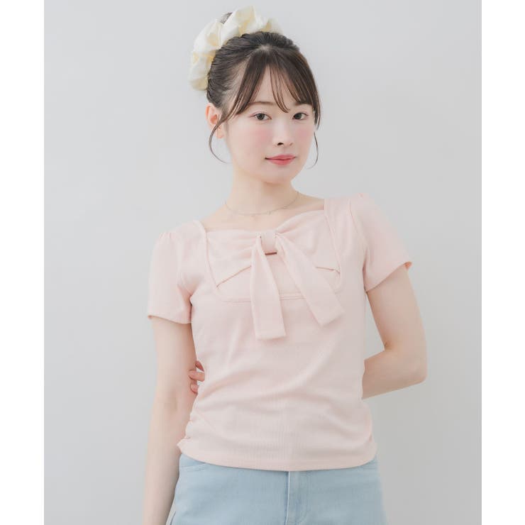 BIGリボン切替Tシャツ | RETRO GIRL | 詳細画像21 