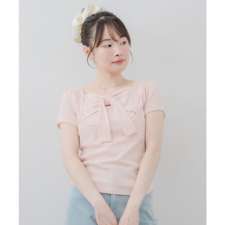 BIGリボン切替Tシャツ | RETRO GIRL | 詳細画像22 