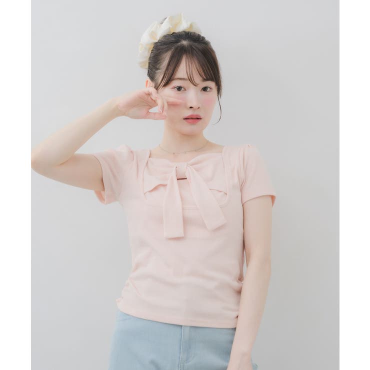 BIGリボン切替Tシャツ | RETRO GIRL | 詳細画像23 