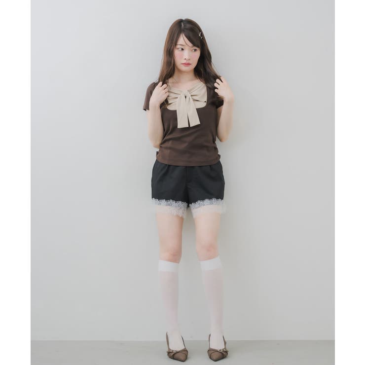 BIGリボン切替Tシャツ | RETRO GIRL | 詳細画像6 