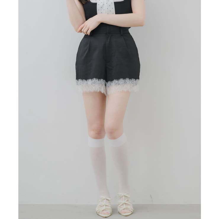 【セットアップ対応】ひげレース付きショートパンツ | RETRO GIRL | 詳細画像16 
