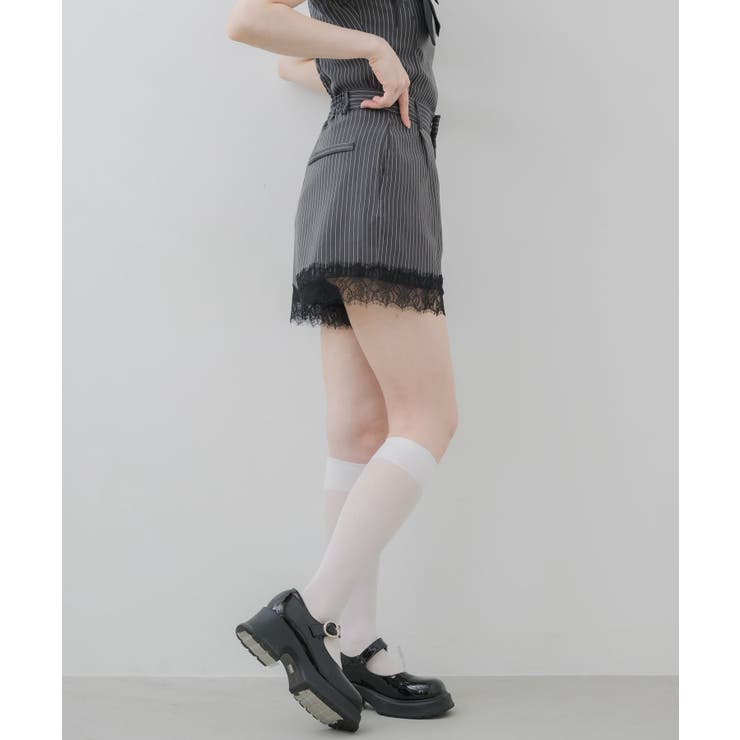 【セットアップ対応】ひげレース付きショートパンツ | RETRO GIRL | 詳細画像9 