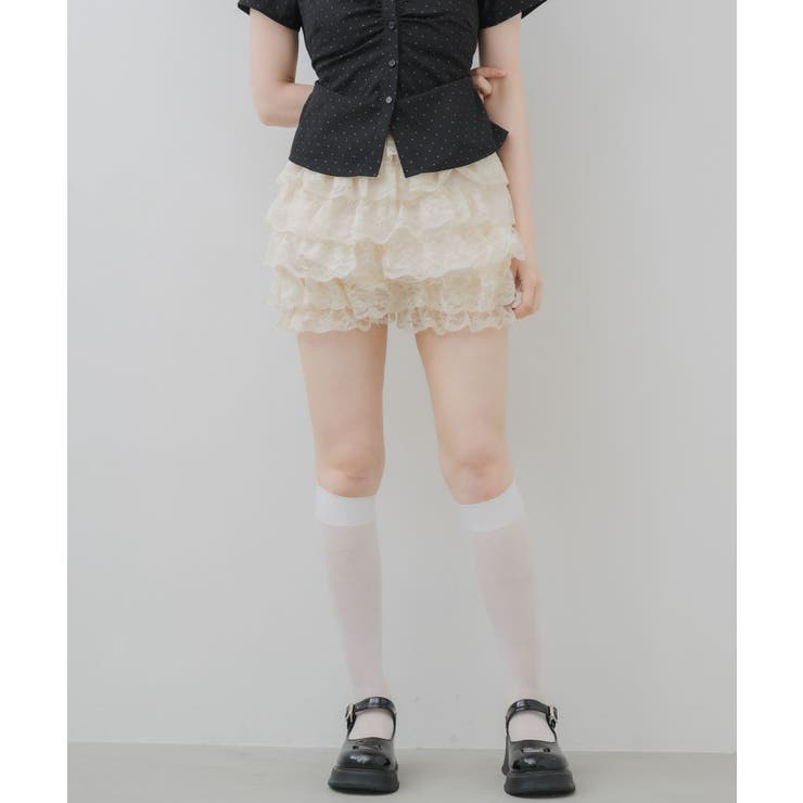 WHT1 | アソートメニーフリルショートパンツ | RETRO GIRL