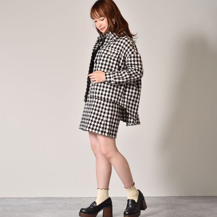 ◇Emsexcite◇ ツイードBIG JK[品番：RTGW0002271]｜RETRO GIRL