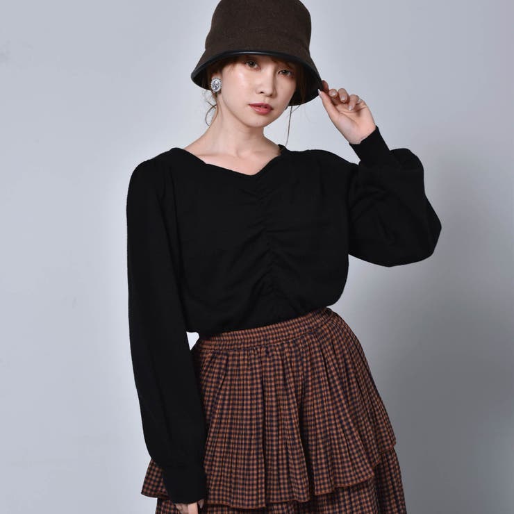 Emsexcite シャーリングニット 品番 Rtgw Retro Girl レトロガール のレディースファッション通販 Shoplist ショップリスト