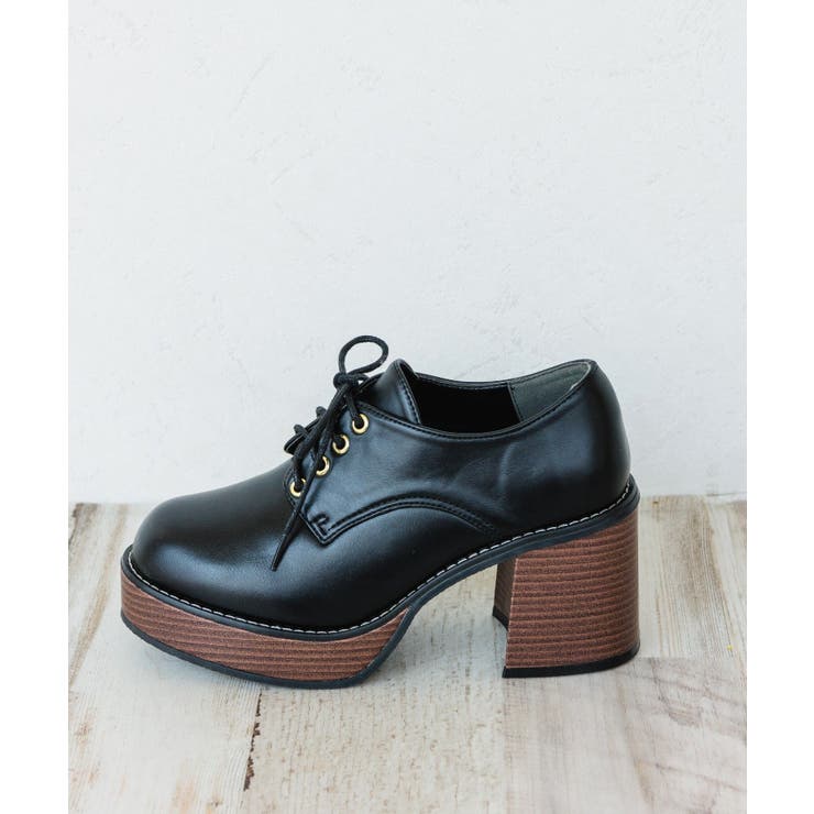 ウッドソール厚底シューズ[品番：RTGW0005951]｜RETRO GIRL