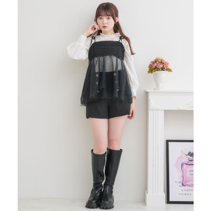 黒チュール フーディー ビスチェ スカート セット 秋冬 楽天市場】＼当日発送／【15日限定8％OFFcp】4層 チュール