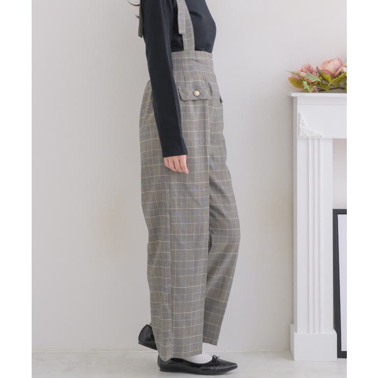 肩リボンサスペンダー付きPT Emsexcite サスペンダーパンツ[品番