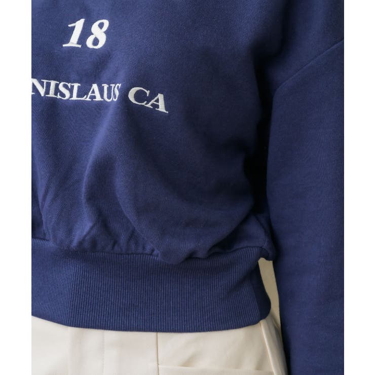 ショート刺繍トレーナー 【Emsexcite】トレーナー スウェット | RETRO GIRL | 詳細画像26 