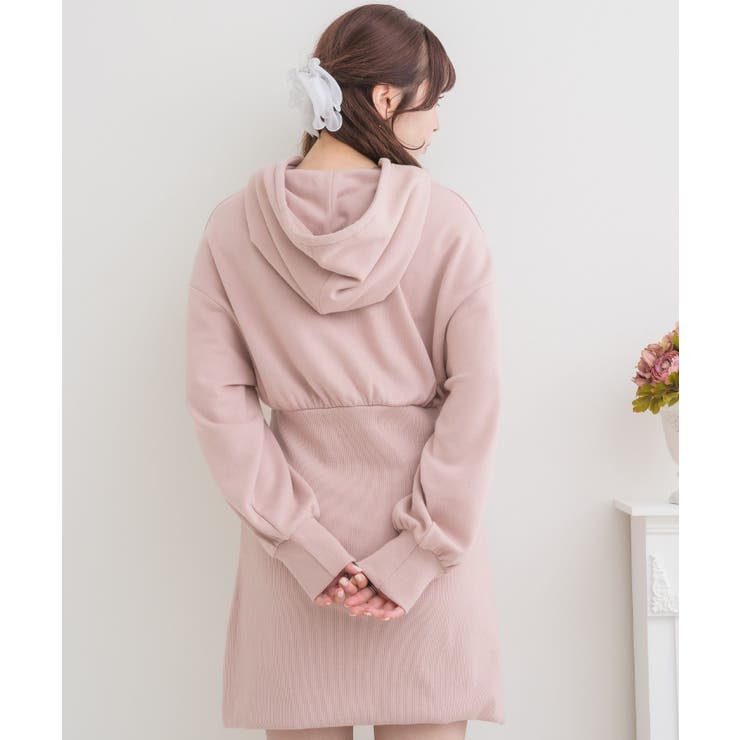 フーディーチュニックOP 【Emsexcite】パーカーワンピース スウェットワ… | RETRO GIRL | 詳細画像24 