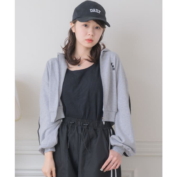 ライン入りショートフーディー | RETRO GIRL | 詳細画像14 