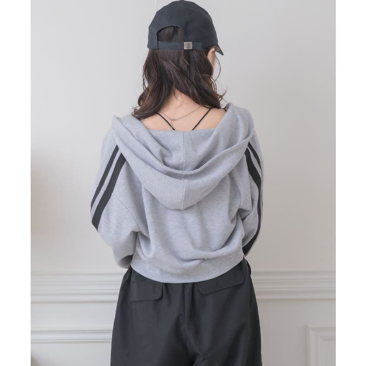 ライン入りショートフーディー | RETRO GIRL | 詳細画像16 