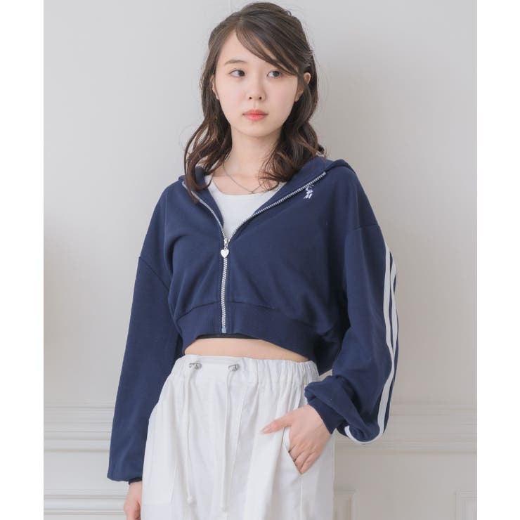 ライン入りショートフーディー | RETRO GIRL | 詳細画像27 