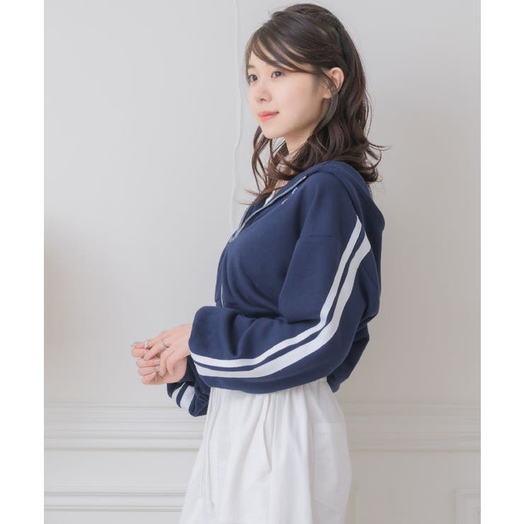 ライン入りショートフーディー | RETRO GIRL | 詳細画像28 