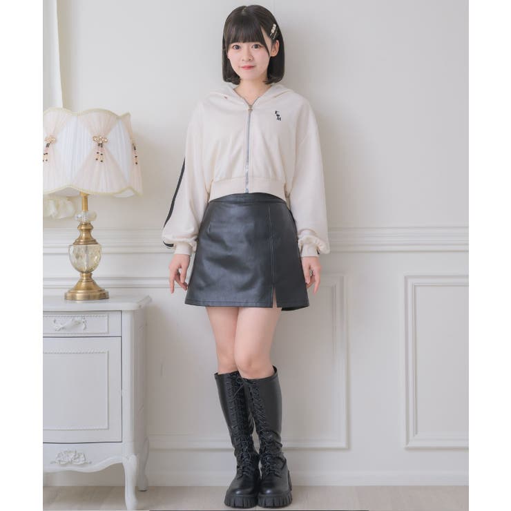 ライン入りショートフーディー | RETRO GIRL | 詳細画像3 