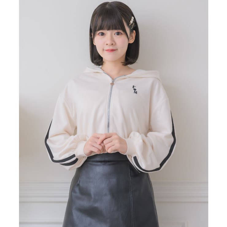 ライン入りショートフーディー | RETRO GIRL | 詳細画像7 