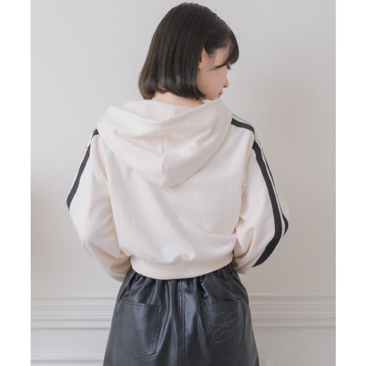 ライン入りショートフーディー | RETRO GIRL | 詳細画像9 