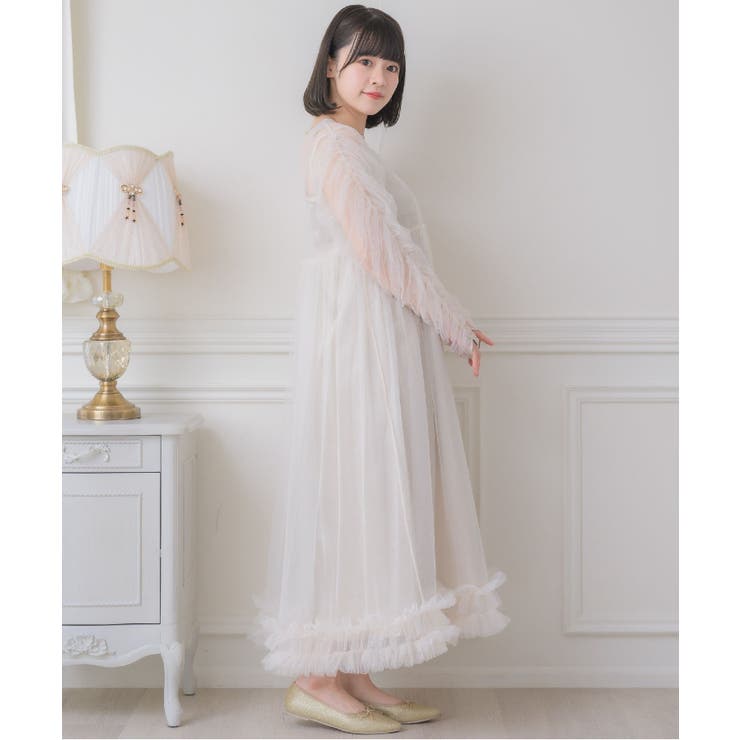 チュールOPセット[品番：RTGW0007441]｜RETRO GIRL（レトロ