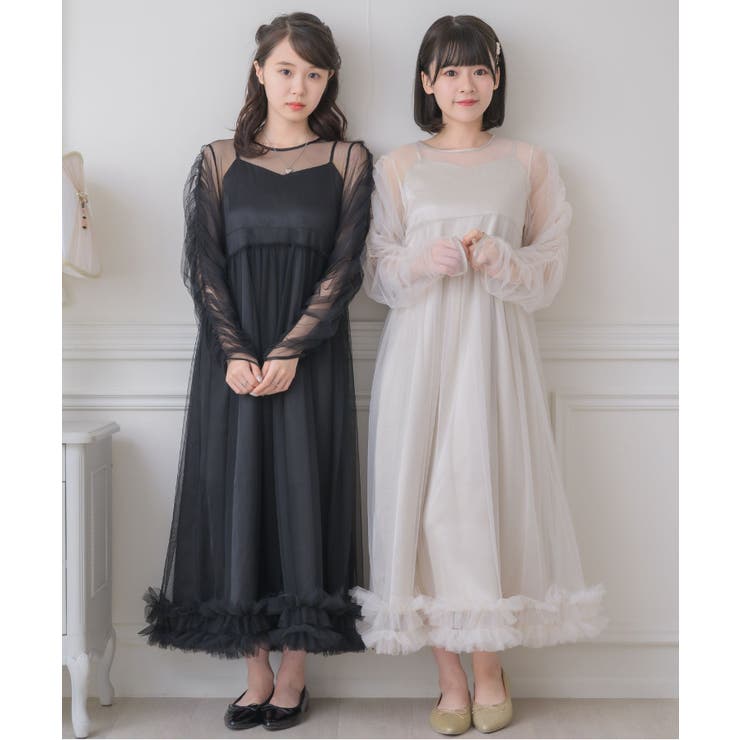 BLK1 | チュールOPセット | RETRO GIRL