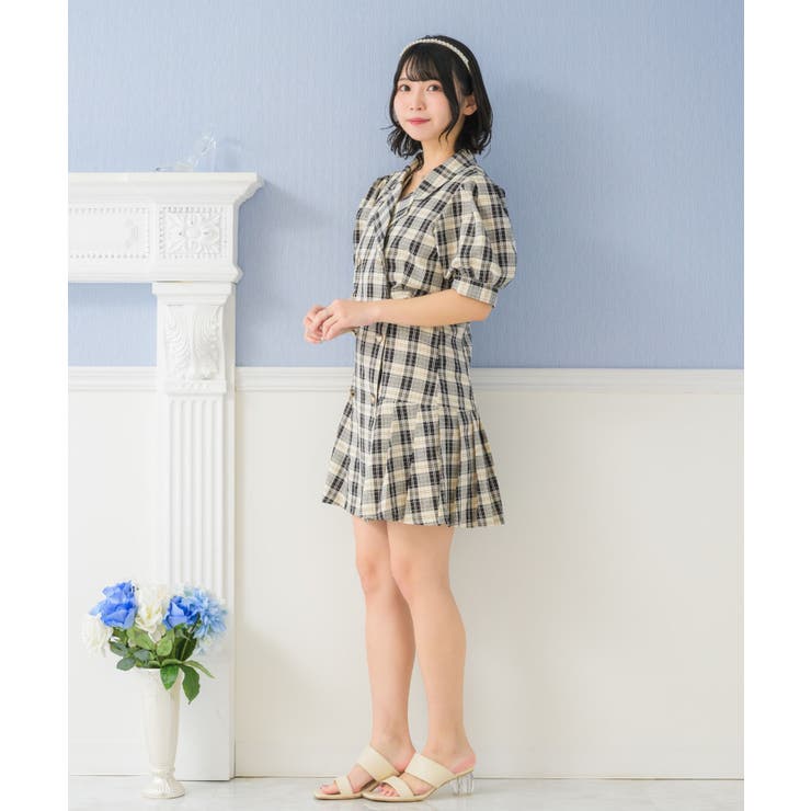 ハート釦JSKセット[品番：RTGW0007201]｜RETRO GIRL（レトロ