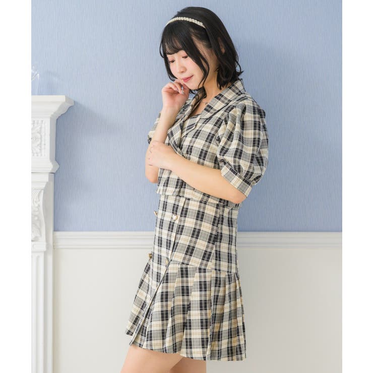 ハート釦JSKセット[品番：RTGW0007201]｜RETRO GIRL（レトロ