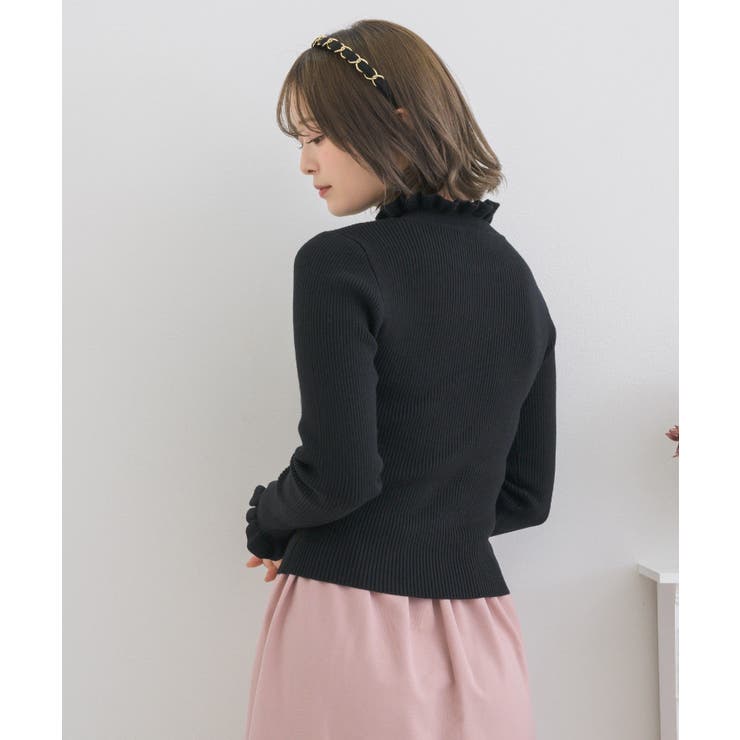 フリルハイネックNT Emsexcite リブハイネックニット | RETRO GIRL | 詳細画像17 