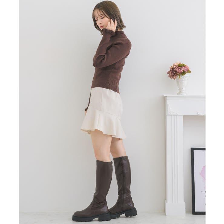 フリルハイネックNT Emsexcite リブハイネックニット | RETRO GIRL | 詳細画像20 