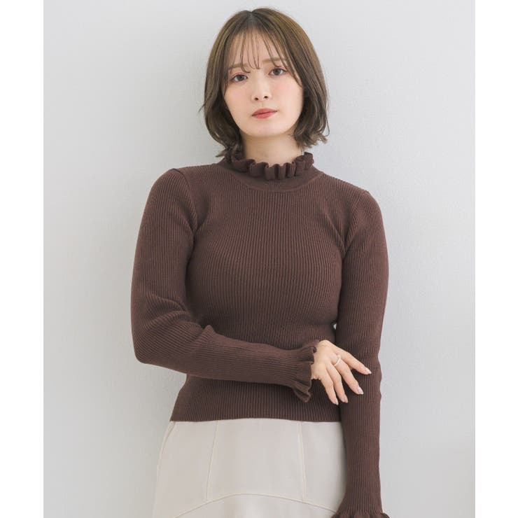 フリルハイネックNT Emsexcite リブハイネックニット | RETRO GIRL | 詳細画像22 
