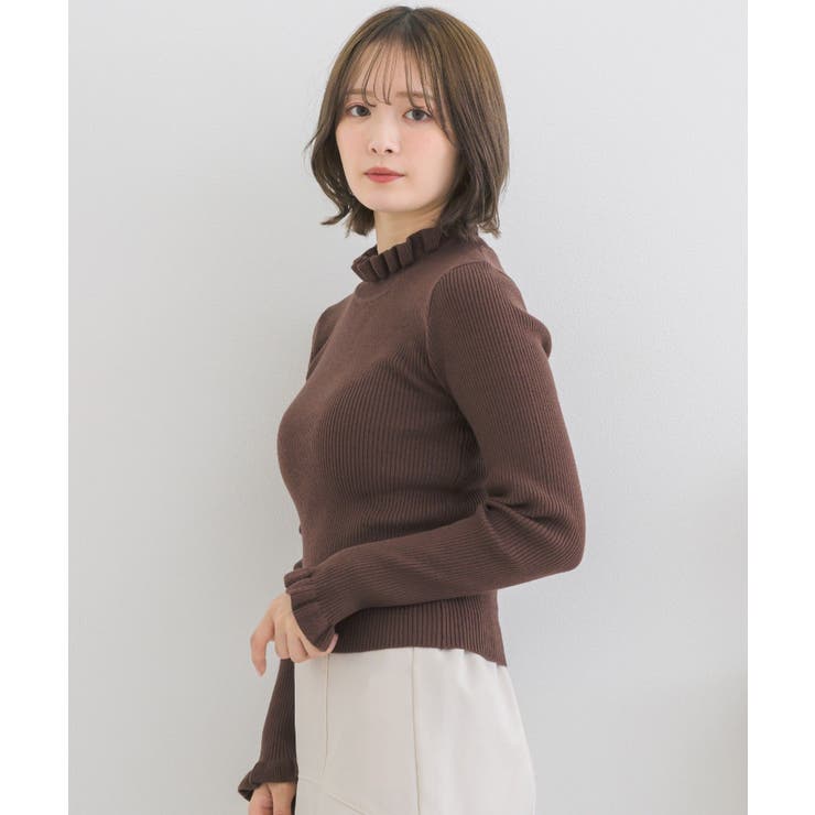 フリルハイネックNT Emsexcite リブハイネックニット | RETRO GIRL | 詳細画像24 