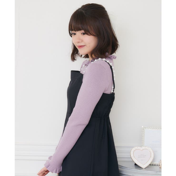 フリルハイネックNT Emsexcite リブハイネックニット | RETRO GIRL | 詳細画像32 